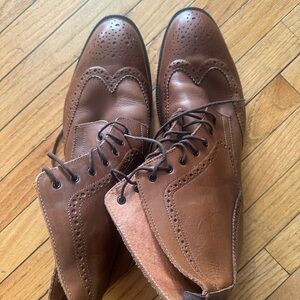 Stafford Brown Wingtip Oxfords